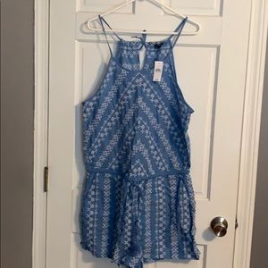 Brand new Loft chambray romper